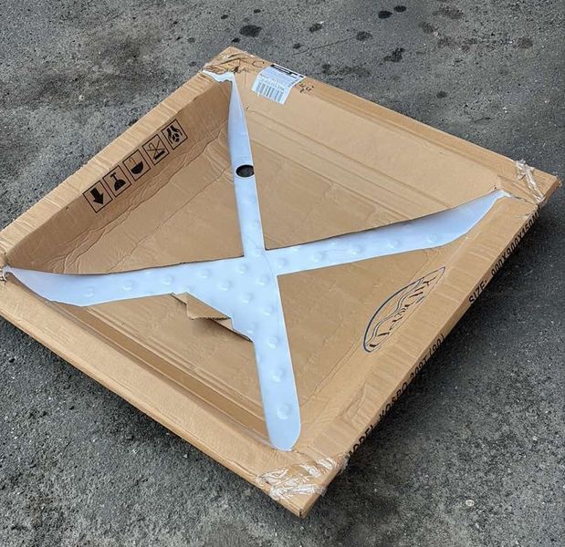 Душовий піддон квадратний акриловий 90&times;90 см KO&PO 209 білий C10340 фото