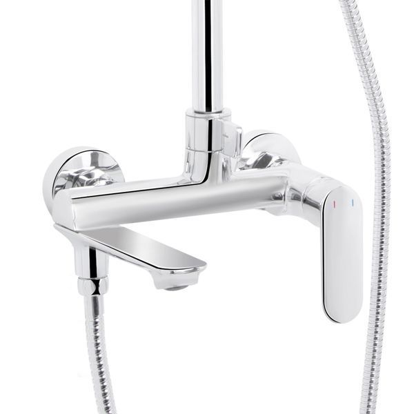 Душова система універсальна Qtap Evia Chrome на 3 споживачі з виливом (QTEVI111CRM47583) SD00053707 фото